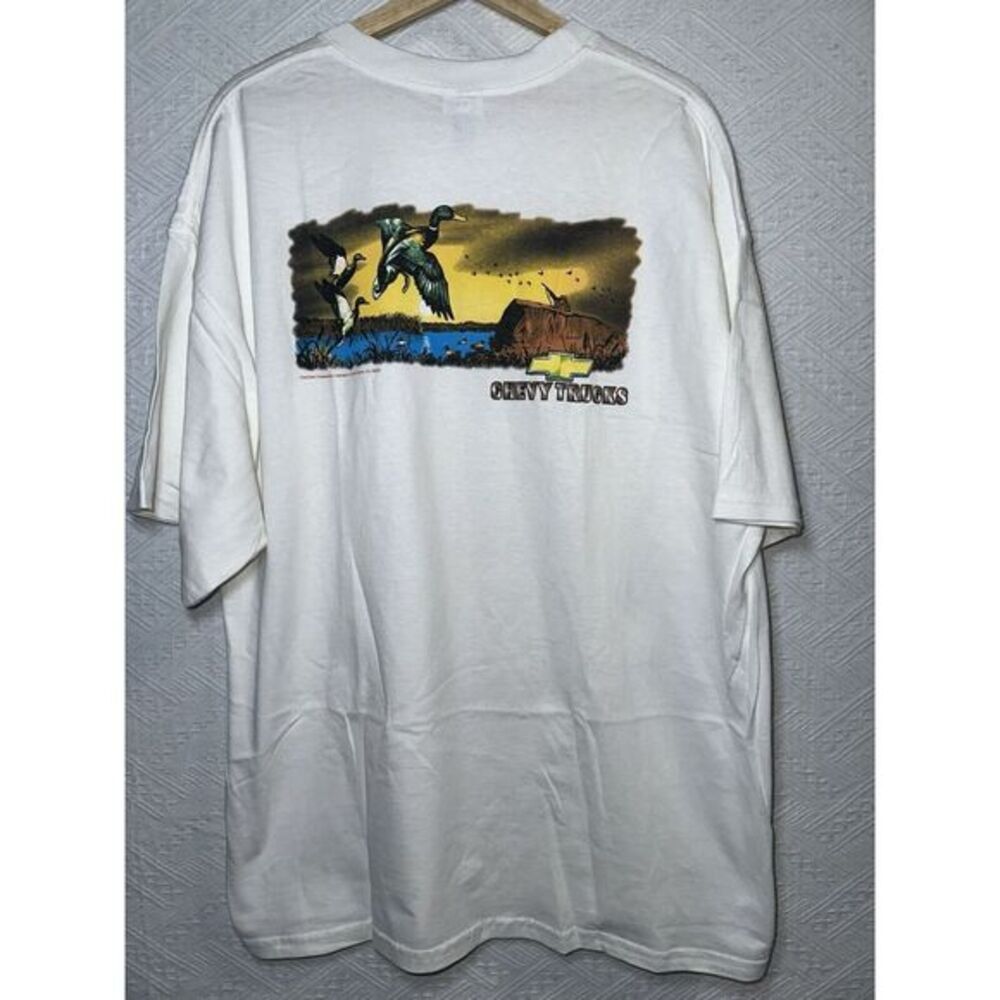 Vintage Y2K 2002 Chevy‎ Trucks Tshirt Duck Hunting Gildan Sz XXL Cruisin Sports